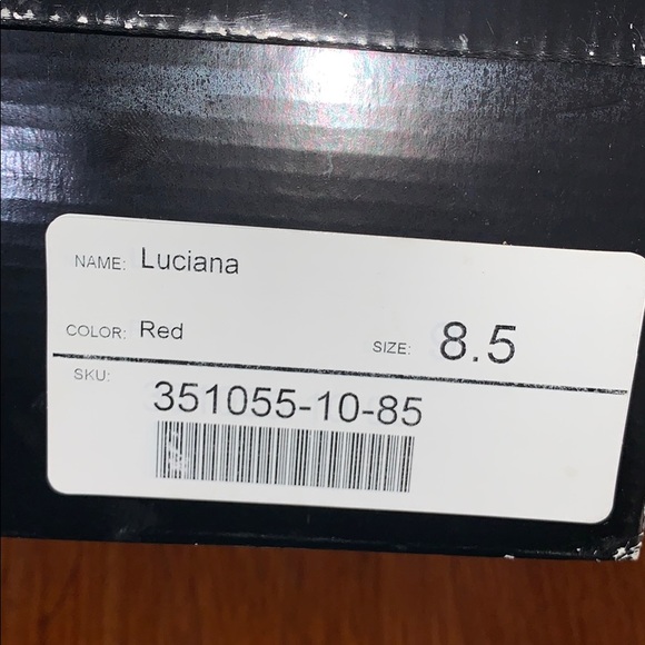 Red Snake Skin Heels - Picture 4 of 4